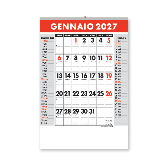Calendario Ufficio V52