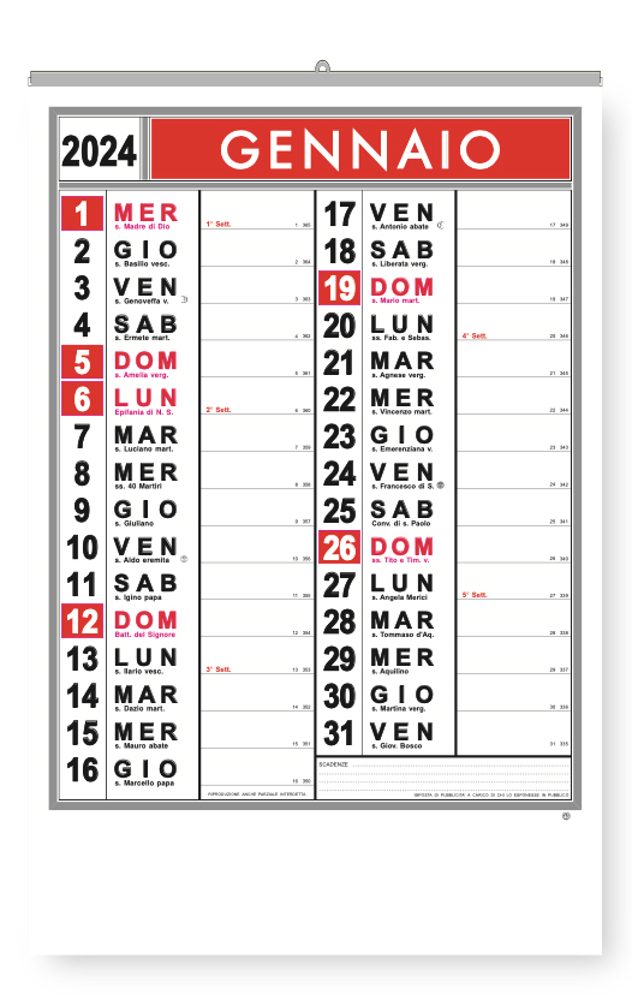 Calendario Ufficio OG12