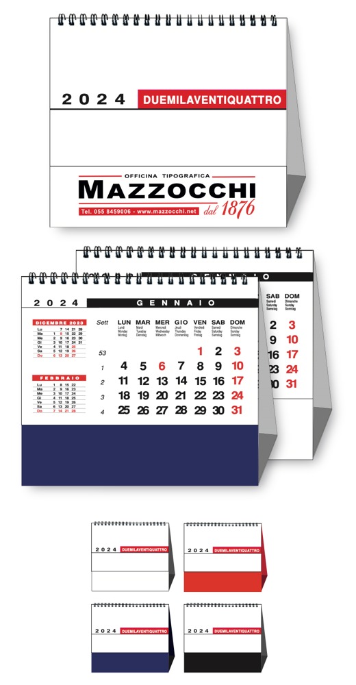 Calendario Ufficio SPIRALE-TAVOLO