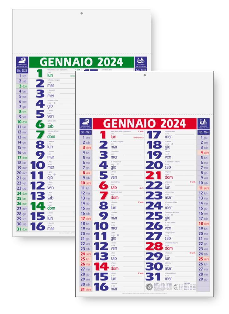 Calendario Ufficio V137-TESTA