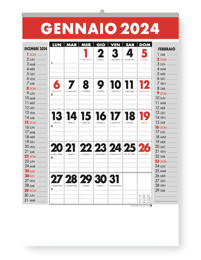 Calendario Ufficio V52