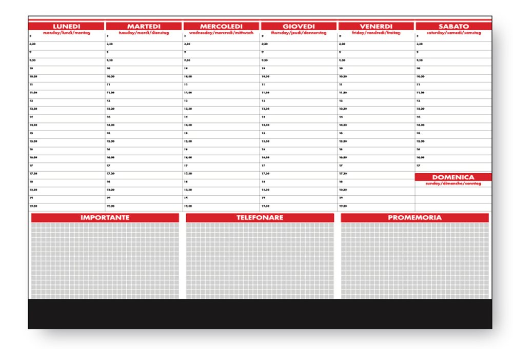 Calendario Ufficio 7GG-TIPO-1