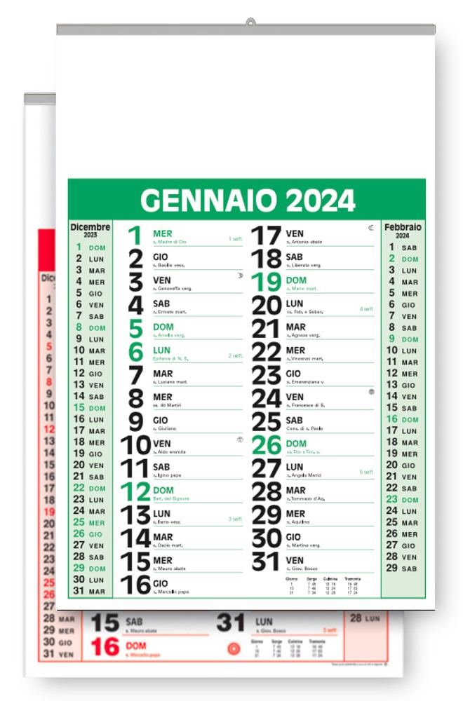 Calendario Ufficio V136