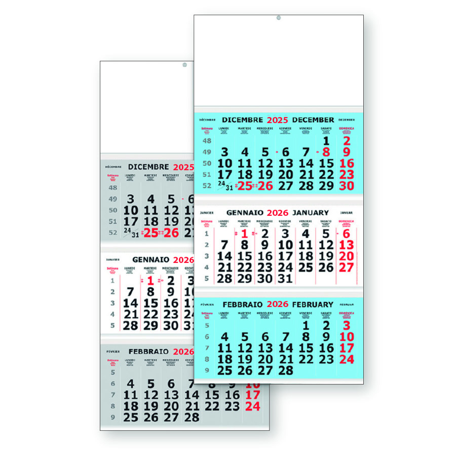 Calendario Ufficio TRITTICO-MAR