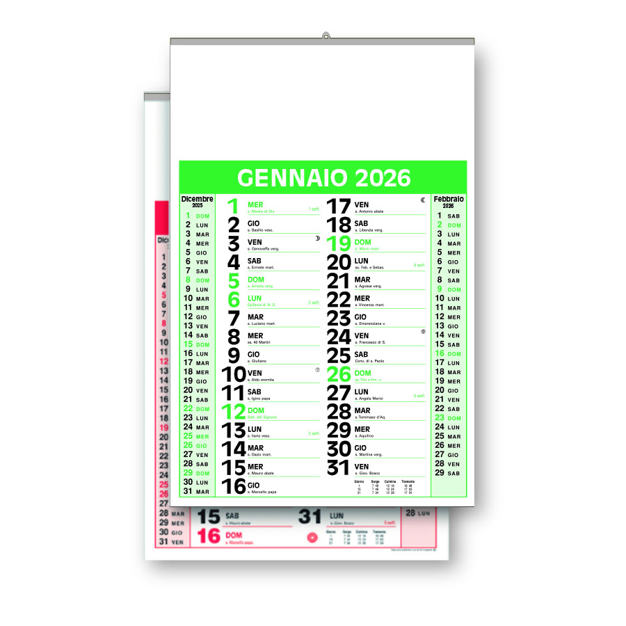 Calendario Ufficio V136